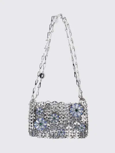 Rabanne Tote Bag Woman Color Silver In Pink