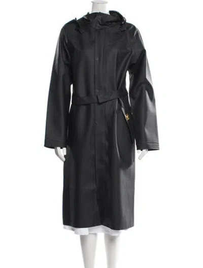 Pre-owned Rabanne Trench Coat In Black
