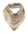 Rabanne Draped Mesh Necklace In Nude