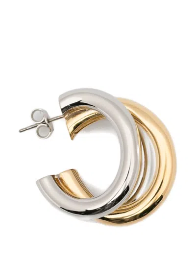 Rabanne Triple Hoop Earrings In Multi
