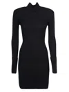RABANNE TURTLENECK LONGSLEEVED KNIT DRESS