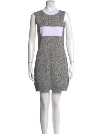 Pre-owned Rabanne Tweed Pattern Mini Dress In Multi