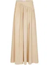 Rabanne Gathered Maxi Skirt In Neutral