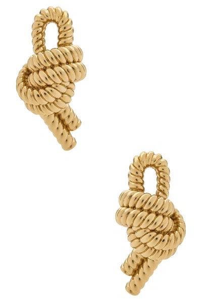 Rabanne Twisted Dangle Earrings In Gold