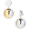 Rabanne Two-tone Ball Clip-on Earrings