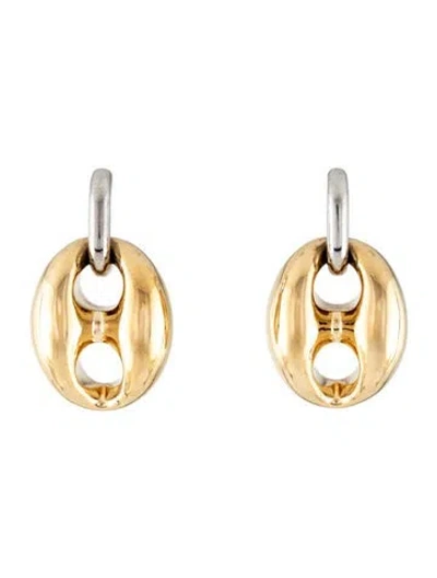 Pre-owned Rabanne Two Tone Drop Earring In Multicolor