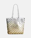 Rabanne Two Tone Metallic Tote