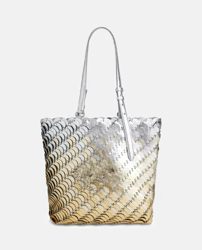 Rabanne Two Tone Metallic Tote