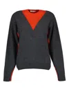 Rabanne Two-tone Sweater In Gray