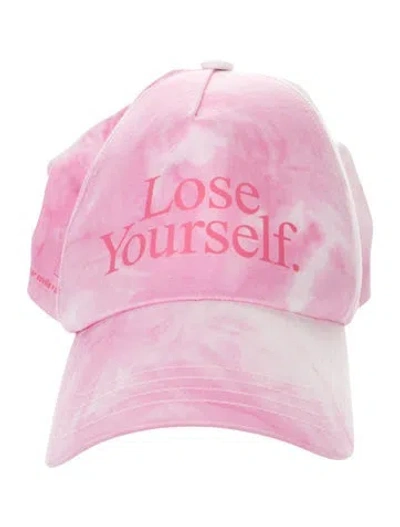 Pre-owned Rabanne Tye Dye Baseball Hat In Pink