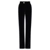 Rabanne Velvet Pants With Crystal Detail