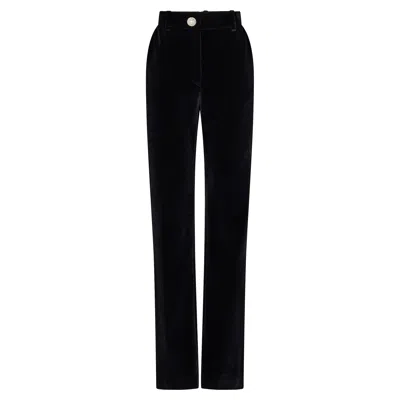 Rabanne Velvet Pants With Crystal Detail