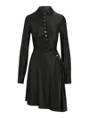 Rabanne Abito Drappeggiato In Jersey In Black