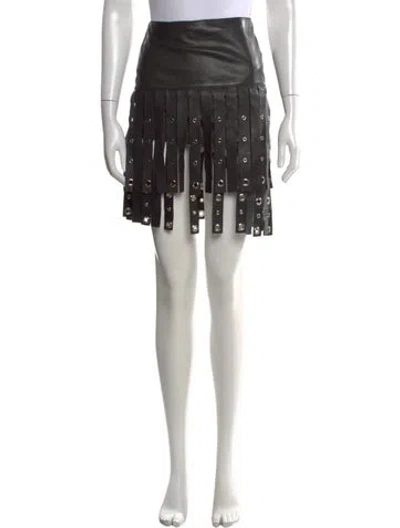 Pre-owned Rabanne Vintage Mini Skirt In Black
