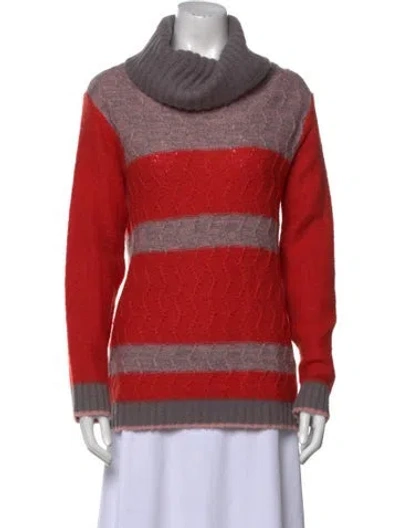 Pre-owned Rabanne Vintage Mohair Sweater In Red