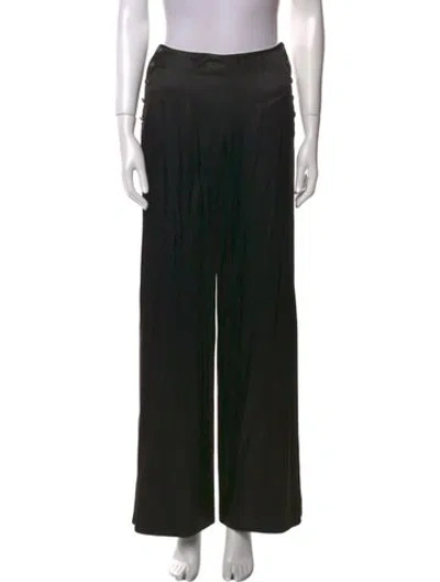 Pre-owned Rabanne Vintage Wide Leg Pants In Black