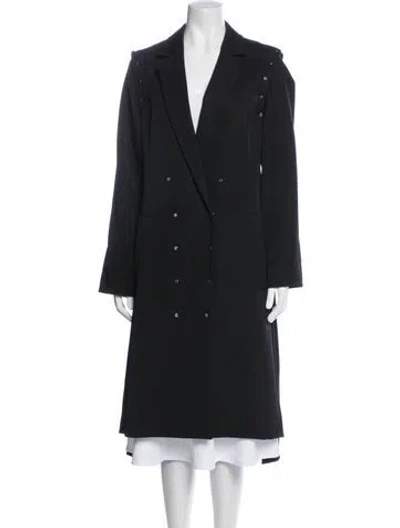 Pre-owned Rabanne Virgin Wool Coat In Black