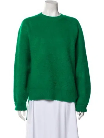 Pre-owned Rabanne Virgin Wool Crew Neck Sweater In Green
