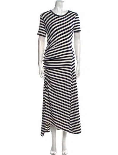 Pre-owned Rabanne Virgin Wool Long Dress In Multi