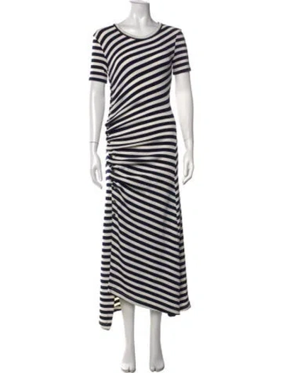 Pre-owned Rabanne Virgin Wool Long Dress In Multicolor