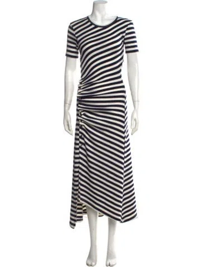 Pre-owned Rabanne Virgin Wool Long Dress In Multicolor