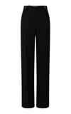 Rabanne Virgin Wool Wide-leg Pants In Black