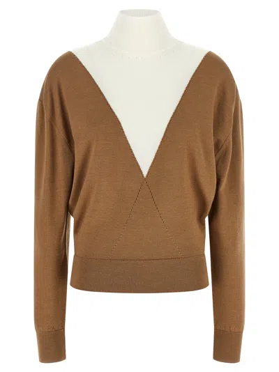 Rabanne Virgin Wool Women's Cardigan In Beige