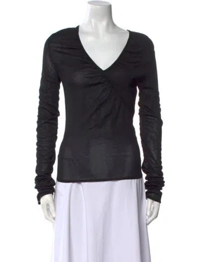 Pre-owned Rabanne V-neck Sweater In Black