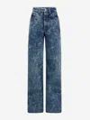 Rabanne Washed Wide-leg Jeans In Wide Design And Washed Effect