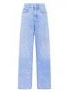 Rabanne Washed-effect Jeans In Blue