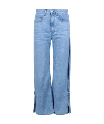 Rabanne Washed-effect Jeans In Blue