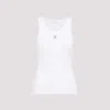 Rabanne White Crewneck Top In White