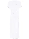 Rabanne Draped Dress - Women's - Elastane/cotton In White