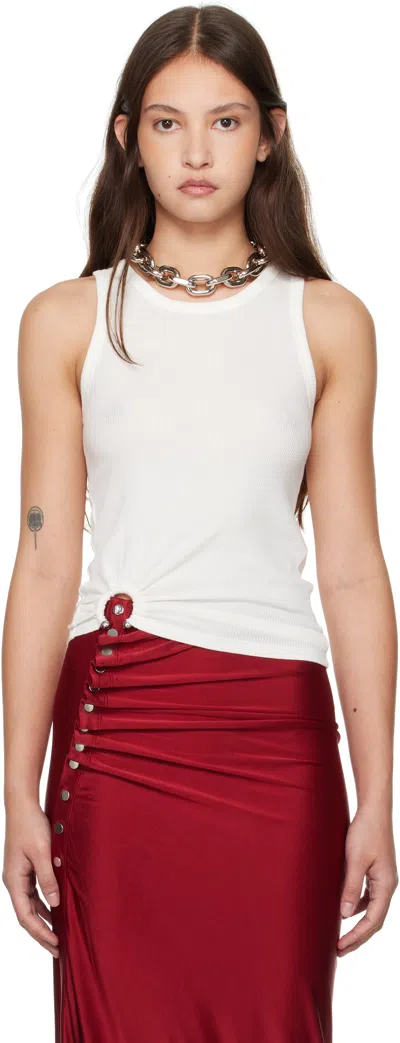 Rabanne Women's Cotton Tank Top In White