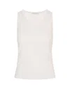 Rabanne White Tank Top With Monogram Detail In White