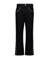RABANNE WIDE-LEG JEANS WITH STUD EMBELISHMENT