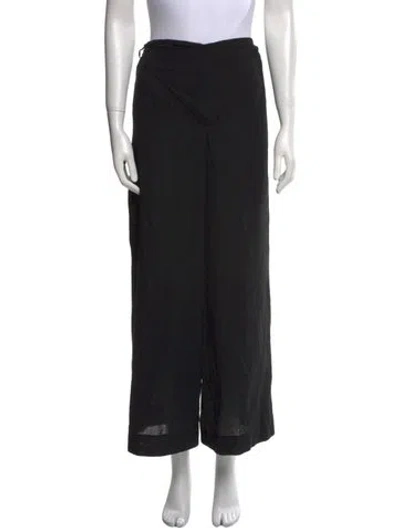 Pre-owned Rabanne Wide Leg Pants In Black