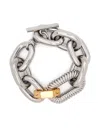 Rabanne Xl Link Animation Godron Bracelet In Silver