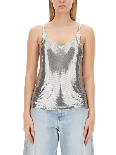 RABANNE WIRE MESH TOP