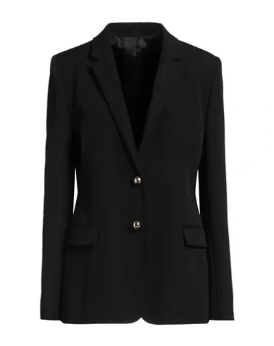 Rabanne Woman Blazer Black Size 8 Virgin Wool, Viscose, Cupro