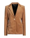 Rabanne Woman Blazer Camel Size 8 Cotton, Elastane