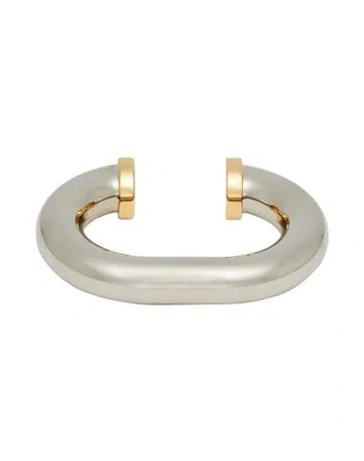 Rabanne Woman Bracelet Silver Size - Brass