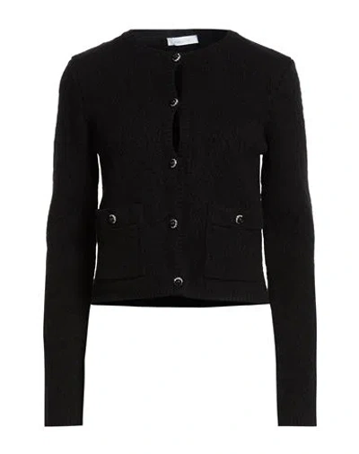 Rabanne Woman Cardigan Black Size M Wool, Cashmere, Polyamide, Elastane
