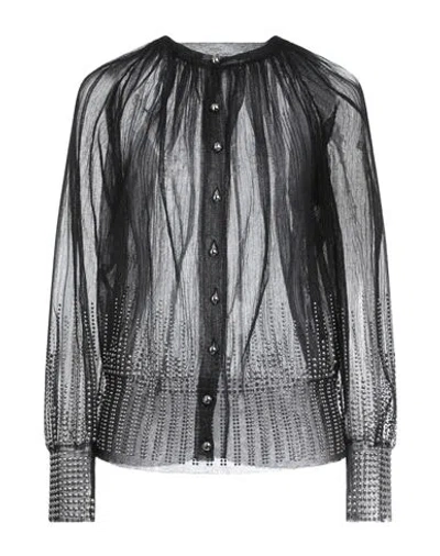 Rabanne Woman Cardigan Black Size S Nylon