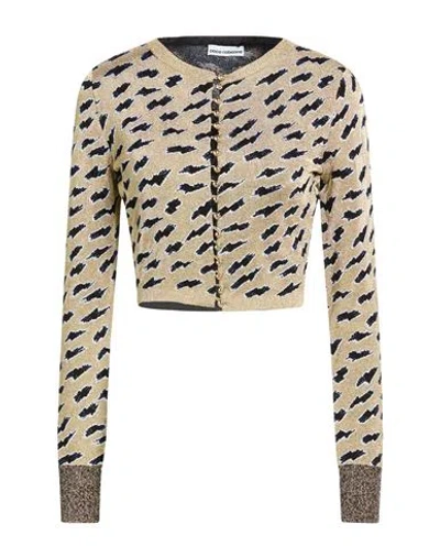 Rabanne Cropped Metallic Jacquard-knit Cardigan In Gold