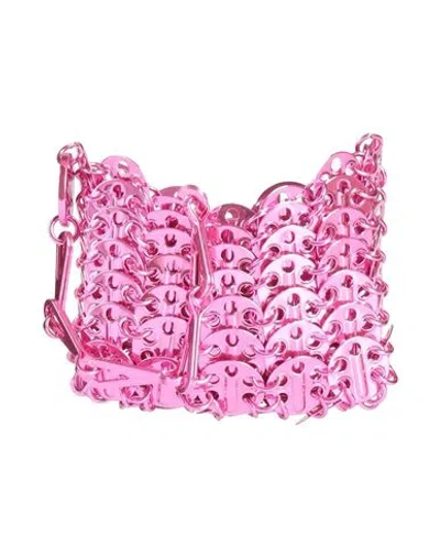 Rabanne Woman Cross-body Bag Fuchsia Size - Metal In Pink