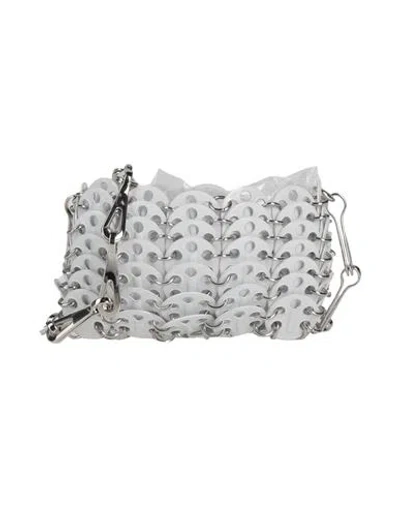 Rabanne Woman Cross-body Bag White Size - Metal