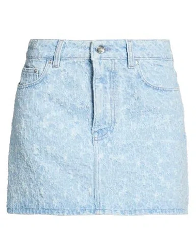 Rabanne Woman Denim Skirt Blue Size 10 Cotton