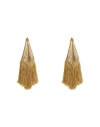 Rabanne Woman Earrings Gold Size - Brass, Viscose In Gold
