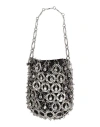 Rabanne Woman Handbag Silver Size - Metal, Textile Fibers In Silver